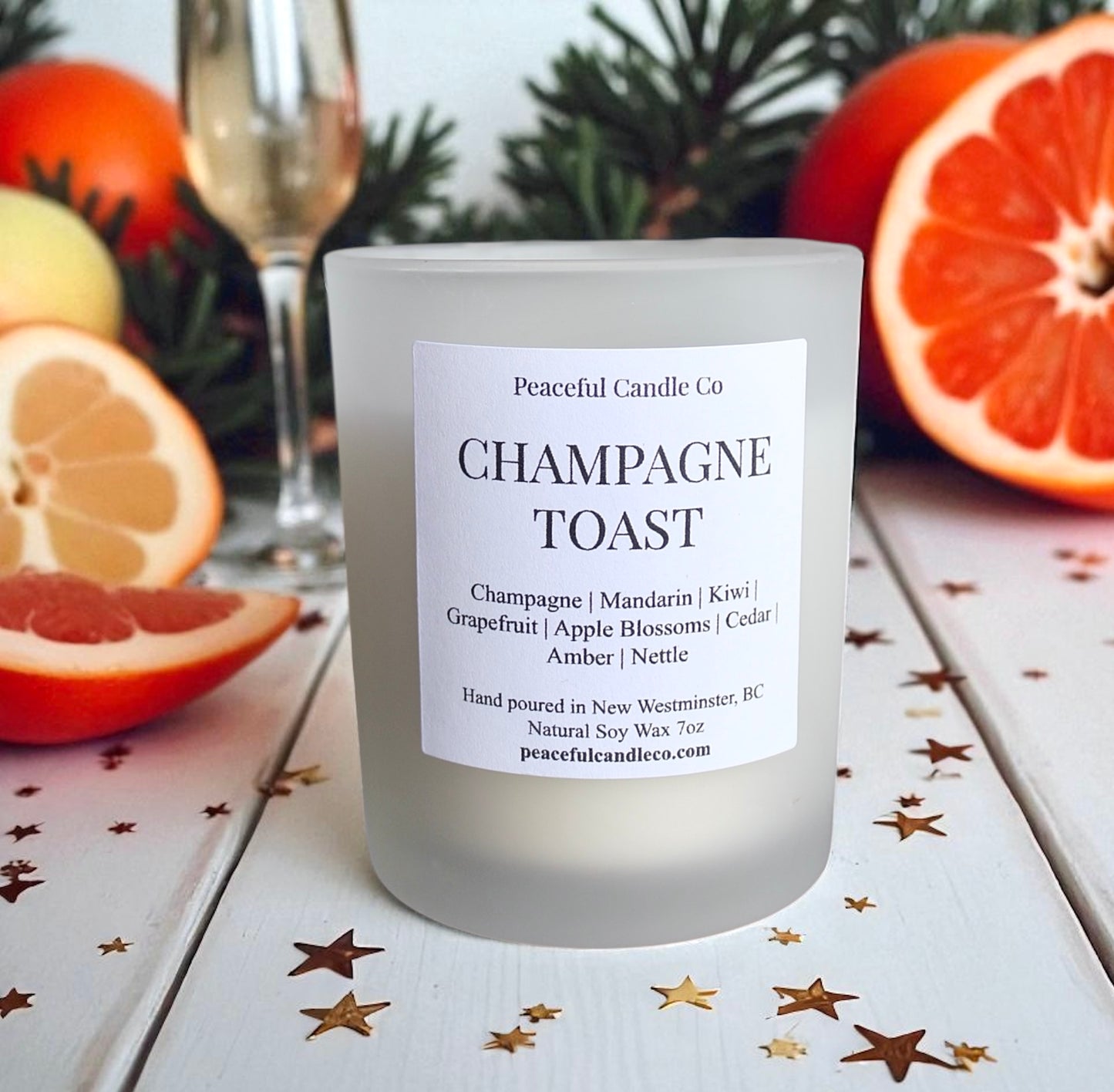 Champagne Toast Candle