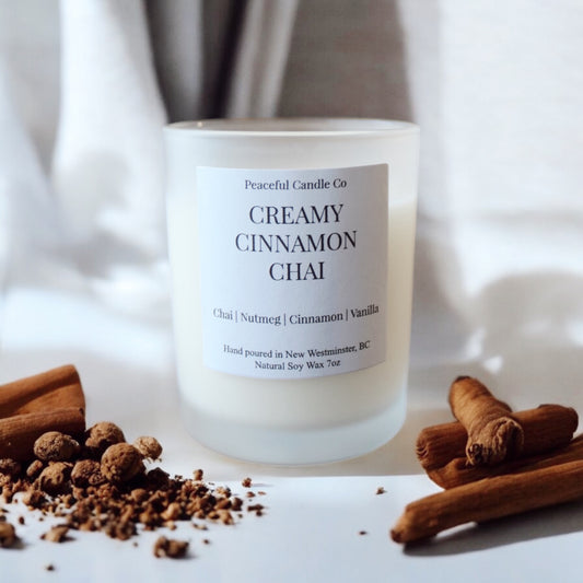 Inspired by Cinnamon Chai Coffee, Cozy Fall Soy Wax Candle