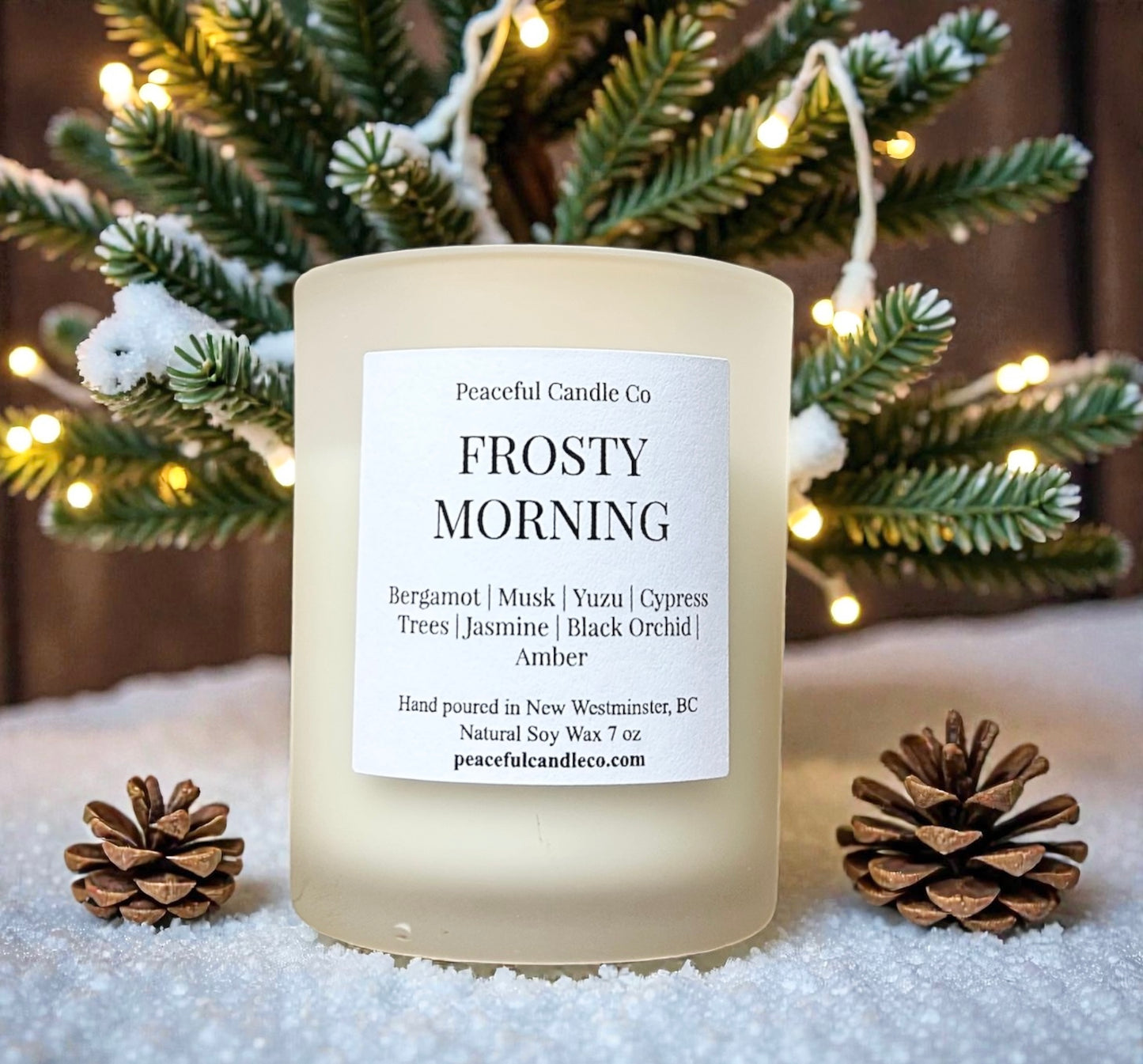 Frosty Morning Candle