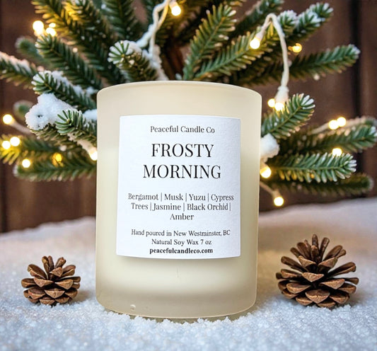 Frosty Morning Candle