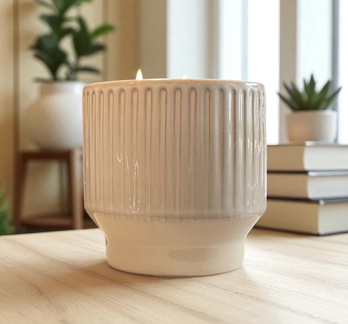 Ribbed Candle