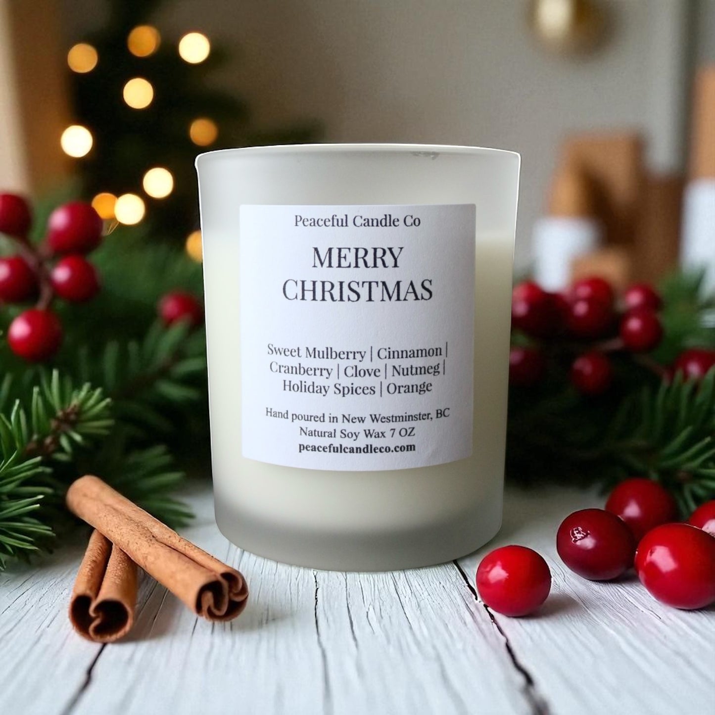 Merry Christmas Candle