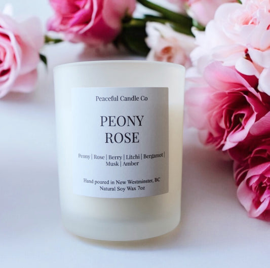 Floral Lightly Scented Soy Candle 